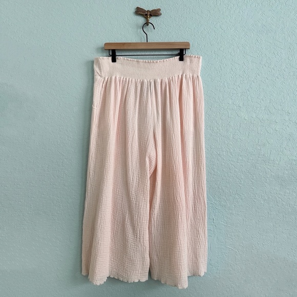 Charlie Paige•Light Pink Cropped Wide Leg Palazzo Pants - Picture 9 of 9